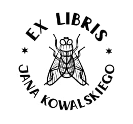 Owad - wzór ex libris Exlibris wzór owad