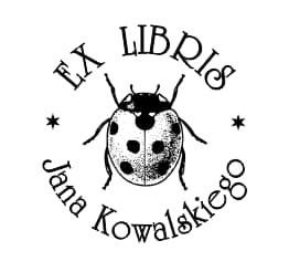 Owad - wzór ex libris Exlibris wzór owad