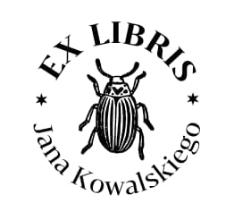 Owad - wzór ex libris Exlibris wzór owad