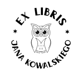 Sowa batman - wzór ex libris Exlibris wzór sowa batman